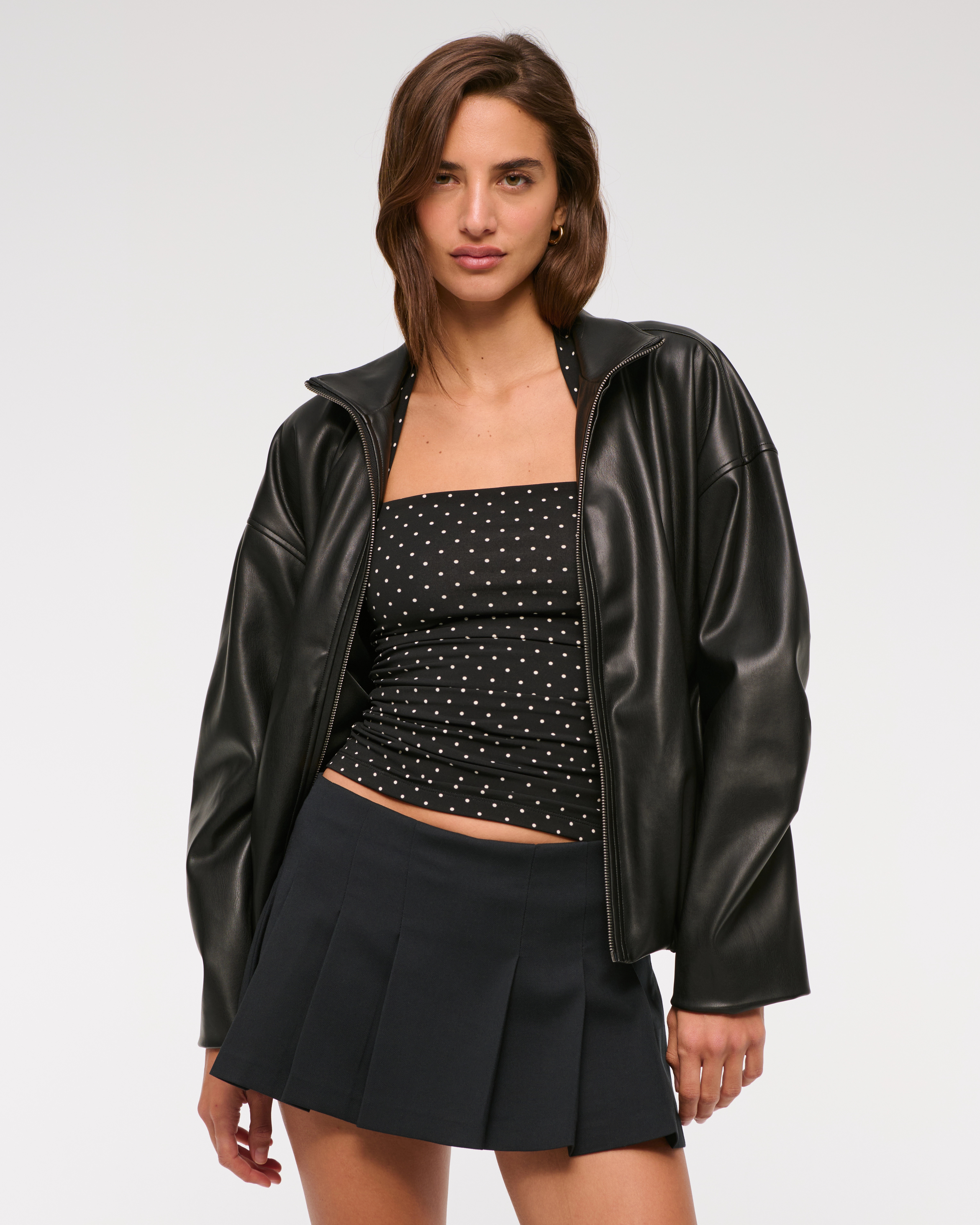 The A&F Scarlett Low Rise Micro Pleated Mini Skort | Abercrombie & Fitch (US)