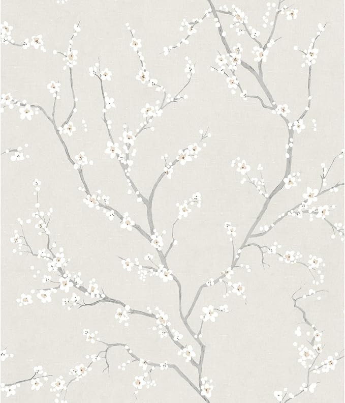 RoomMates RMK11271WP Pearl Cherry Blossom Peel and Stick Wallpaper | Amazon (US)