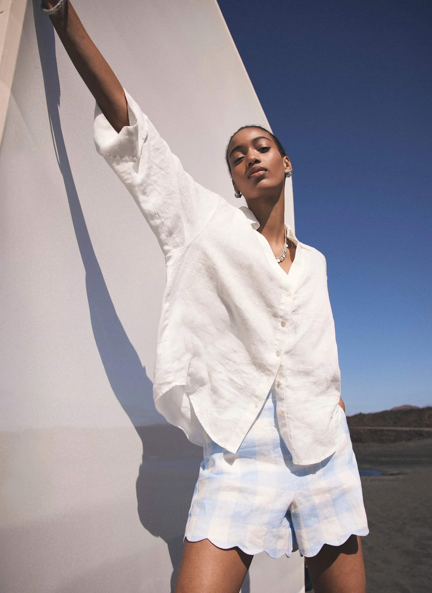 White Linen Resort Shirt | Mint Velvet