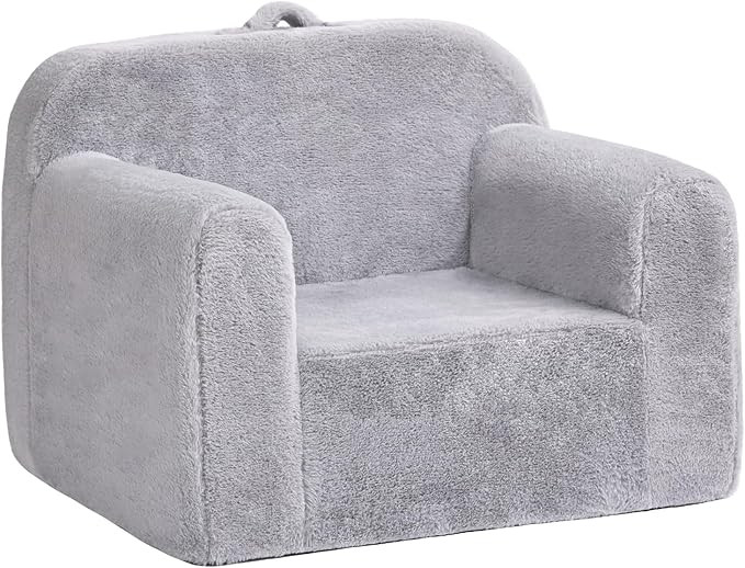 Toddler Chair Plush Couch, Comfy Kids Sofa Lounger for Bedroom, Convertible Couch for Girls & Boy... | Amazon (US)