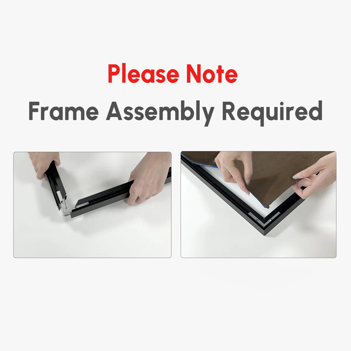 Extra Large Framed Wall Art Beige Abstract Modern Cubist Print for Home Living Room Bedroom Decor... | Wayfair North America