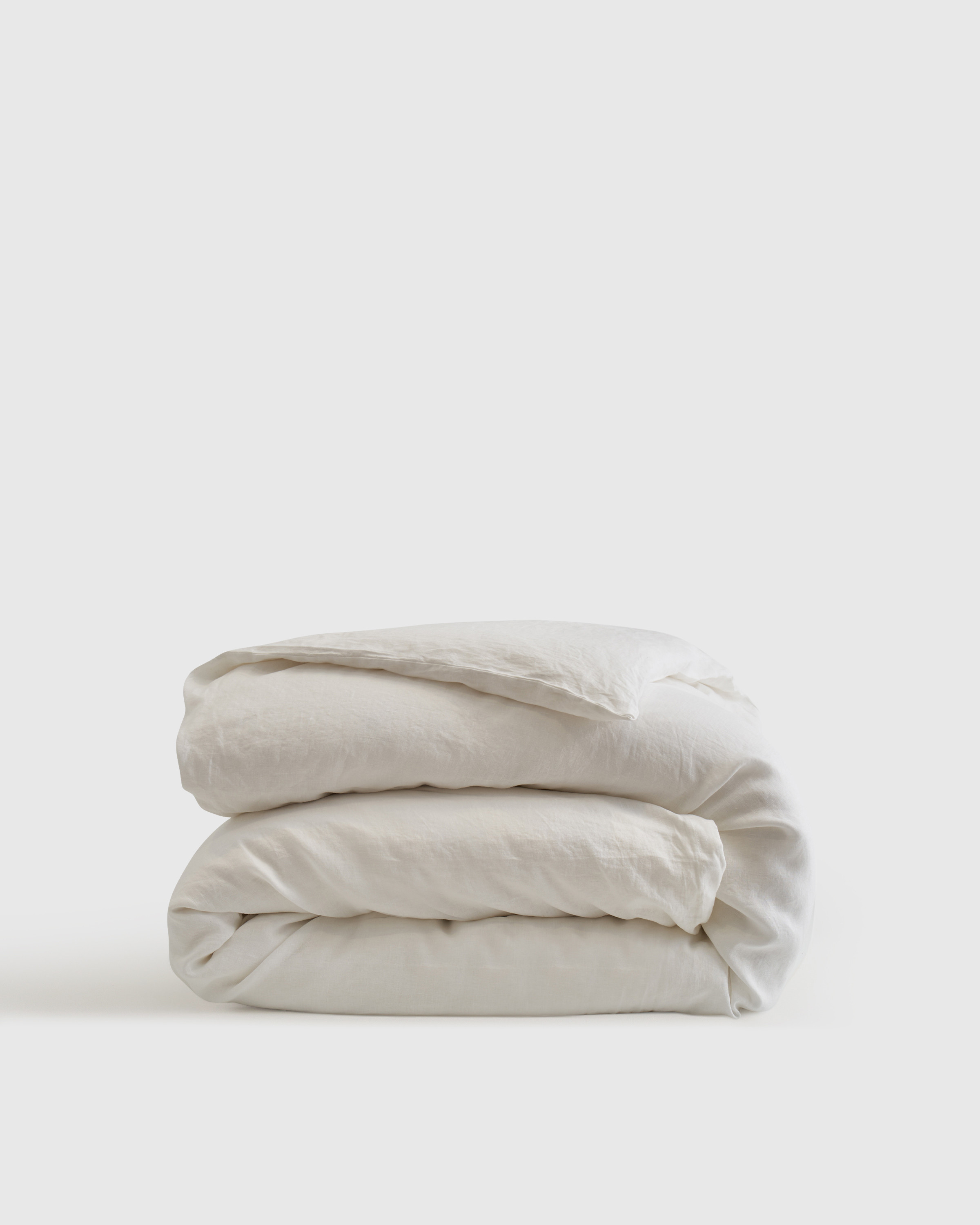 Quince | European Linen Duvet Cover in White Size Twin | Quince
