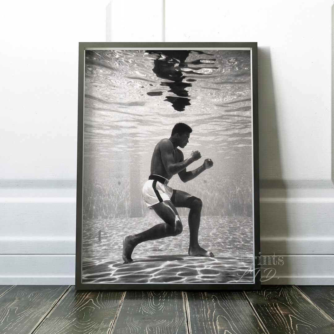 Muhammad Ali Training underwater 1961 Art Print | 1960s Wall Art, Posters, Pictures, Paintings, P... | Etsy (US)