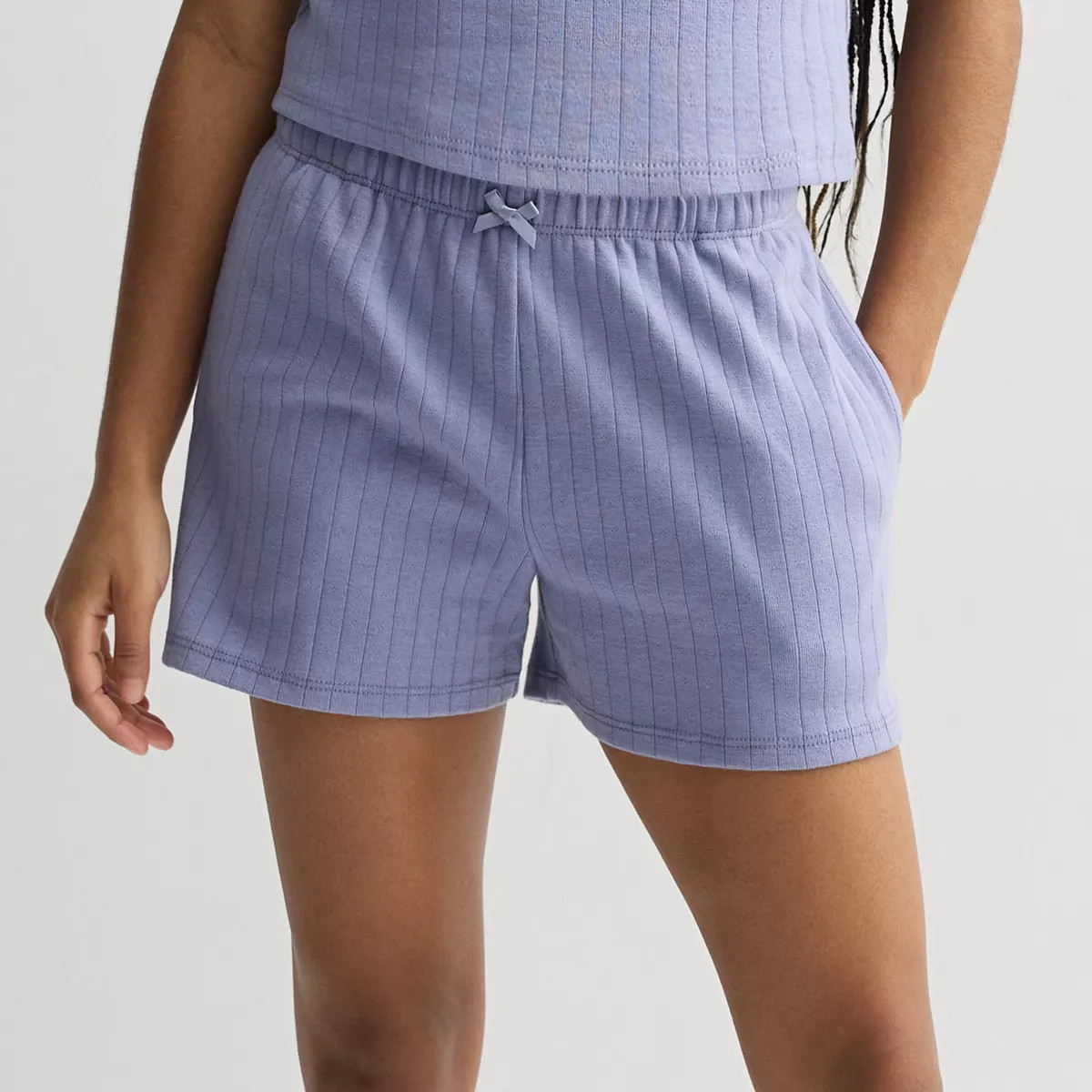 Girls 7-16 Sea + Skye Ribbed Pull-On Shorts, Girl's, Size: Small, Blue | Kohl's
