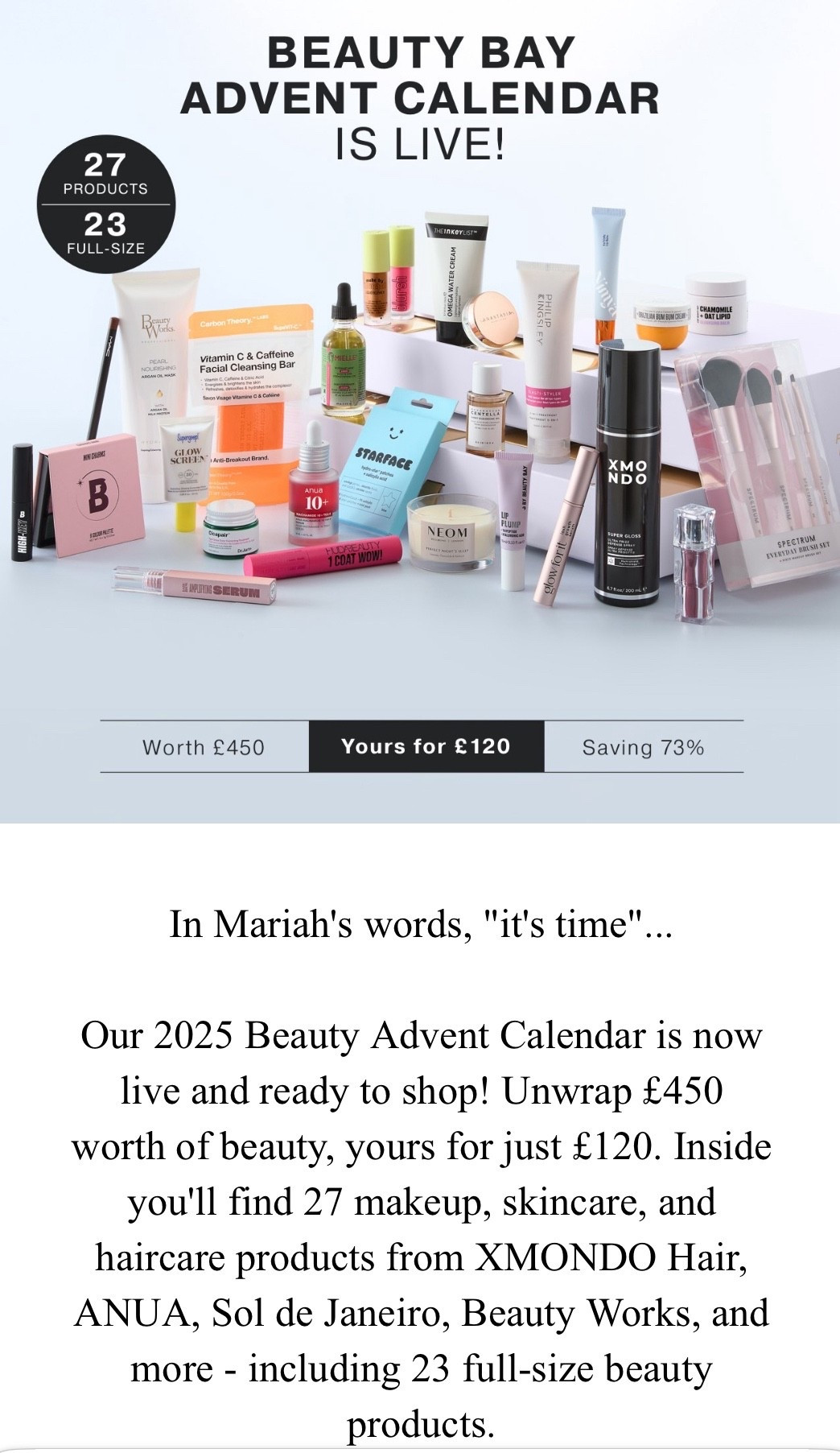 THE beauty calendar is live girls! Run for this as it will sell out quickly, these calendars always do ✨🙋🏽‍♀️

#beautybay #beautycalendar #beauty 

#LTKuk #LTKbeauty #LTKgiftguide