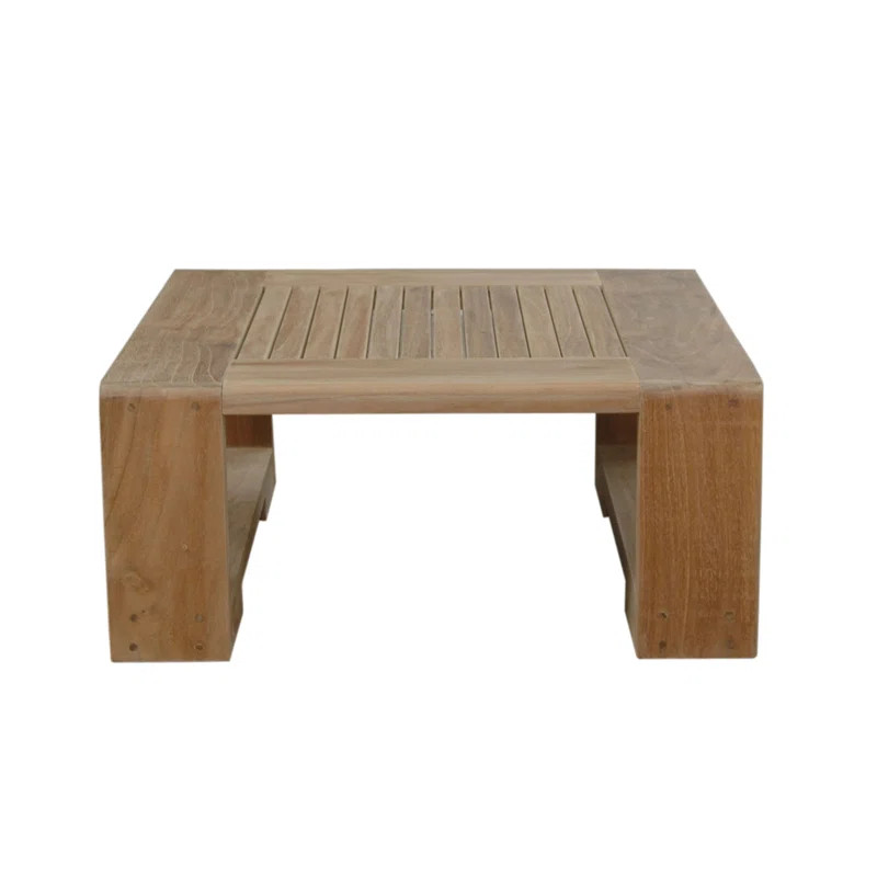 Lochlan Teak Outdoor Side Table | Wayfair North America