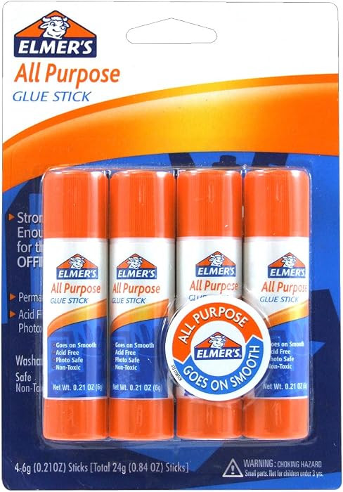Elmer's All Purpose Glue Sticks, 0.21 Ounce, 4 Count | Amazon (US)