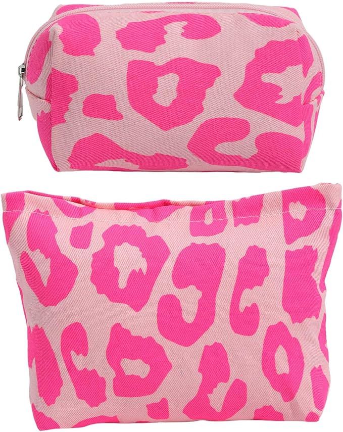 LYDZTION Makeup Bag Cosmetic Bag for Women,1Pcs Large Capacity Makeup Bags and 1Pcs Pencil Case M... | Amazon (US)