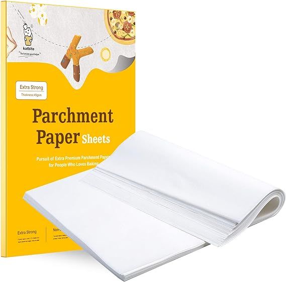 Katbite 200PCS 12x16 In Heavy Duty Flat Parchment Paper, Parchment Paper Sheets for Baking Cookie... | Amazon (US)