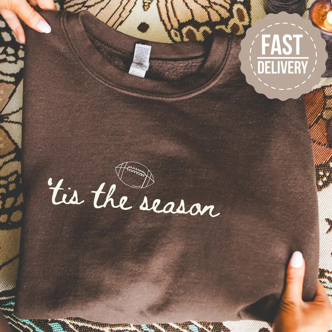 Football Women Sweater, Tis the Season Women Crewneck, Football Season Sweatshirt, Game Day Footb... | Etsy (US)