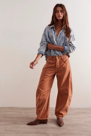 We The Free Good Luck Mid-Rise Barrel Jeans | Free People (Global - UK&FR Excluded)