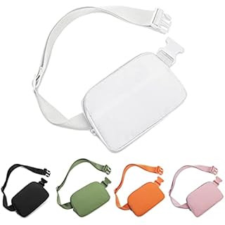 Leotruny Unisex Mini Belt Bag with Adjustable Strap Crossbody Waist Bag for Workout Shopping Trav... | Amazon (US)