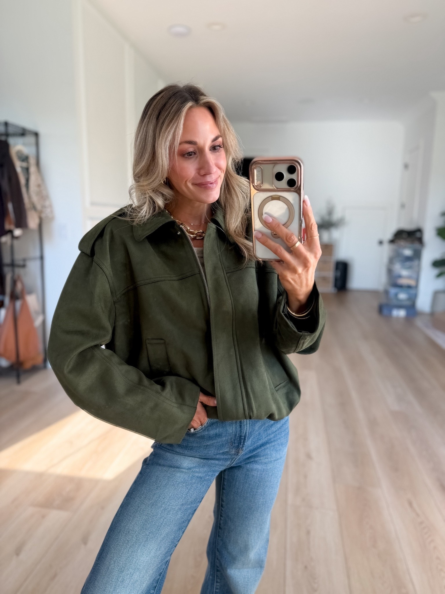 bomber jackets are my fav for fall! love this green suede!

#LTKootd #LTKmomlife #LTKSeasonal