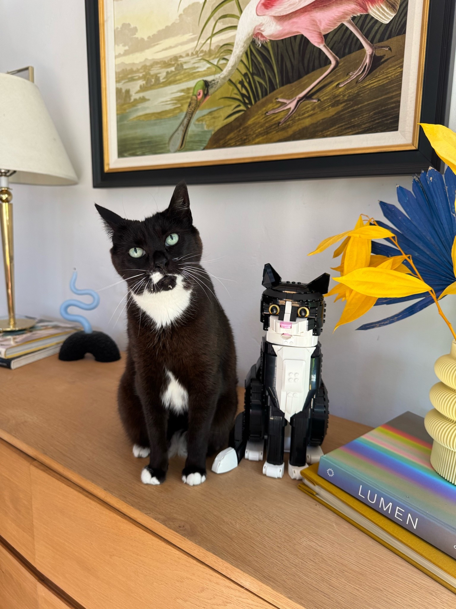 Tuxedo Cat made of Legos ✨🐾🫶