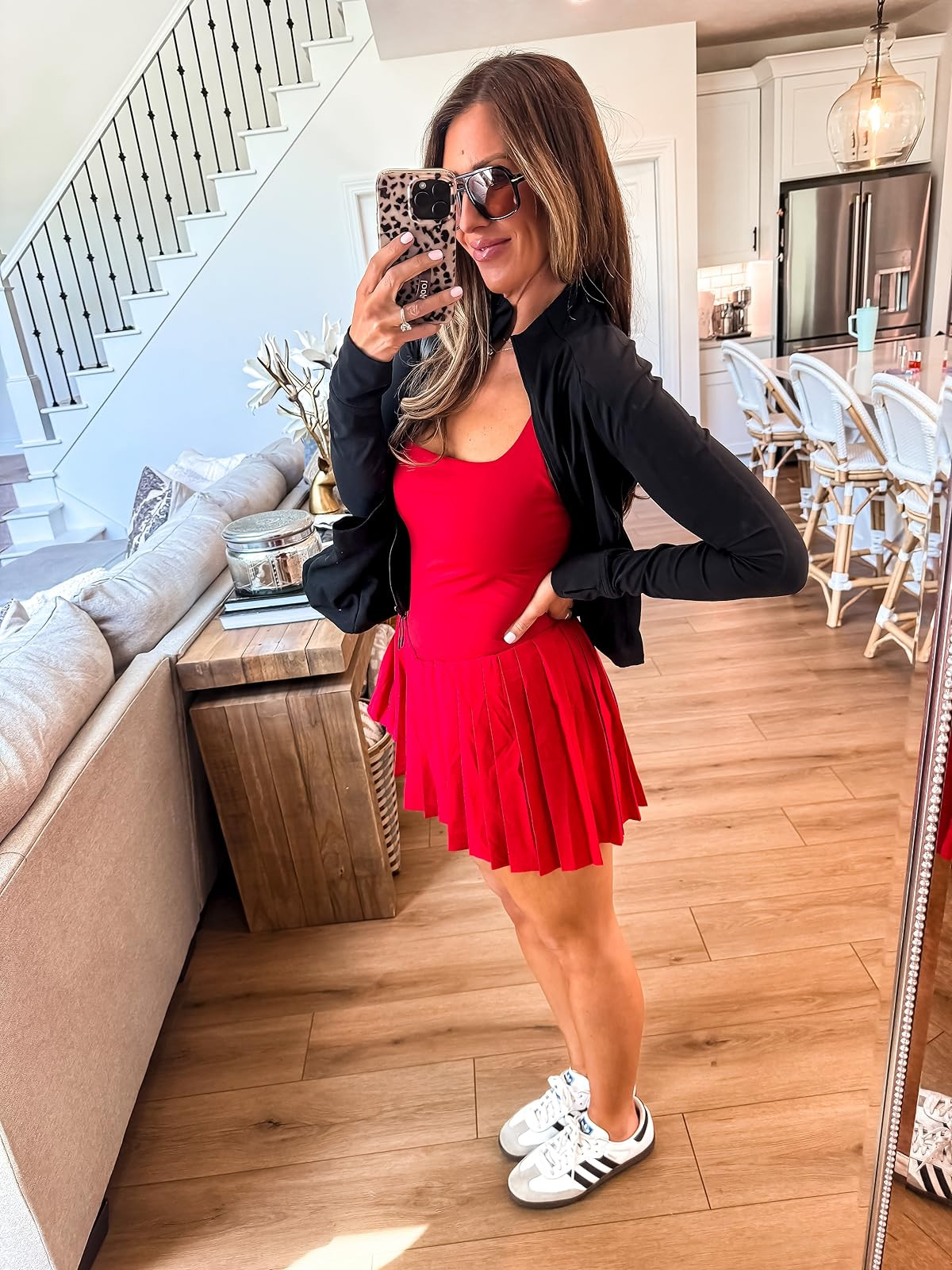 Love this red color! This athletic dress perfect spring break outfit. So comfortable and chic. Great for everyday life! 
Mom approved red dress mom style spring athletic mom life springtime finds women's fashion Themominstyle 

#LTKmomlife #LTKSeasonal #LTKootd