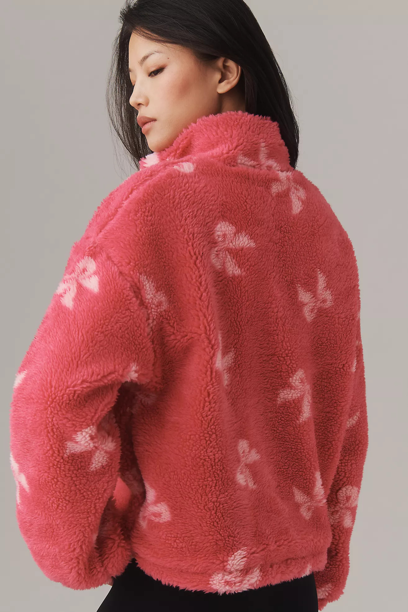 Beach Riot Leona Slopes Sherpa Quarter-Zip Pullover | Anthropologie (US)