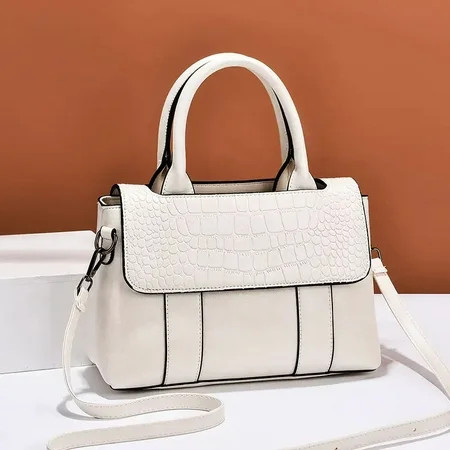 YIWUHOTXIAOHU Elegant Women‘s Embossed Faux Leather Crossbody Bag with Removable Strap Stylish Hand Purse for Sophisticated Ladies | Walmart (US)