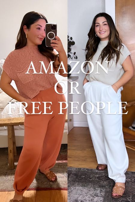 Amazon or free people?!
I love them both!!

In amazon set i wear a small
In the fp set i wear an extra small

#LTKunder100 #LTKSeasonal #LTKstyletip