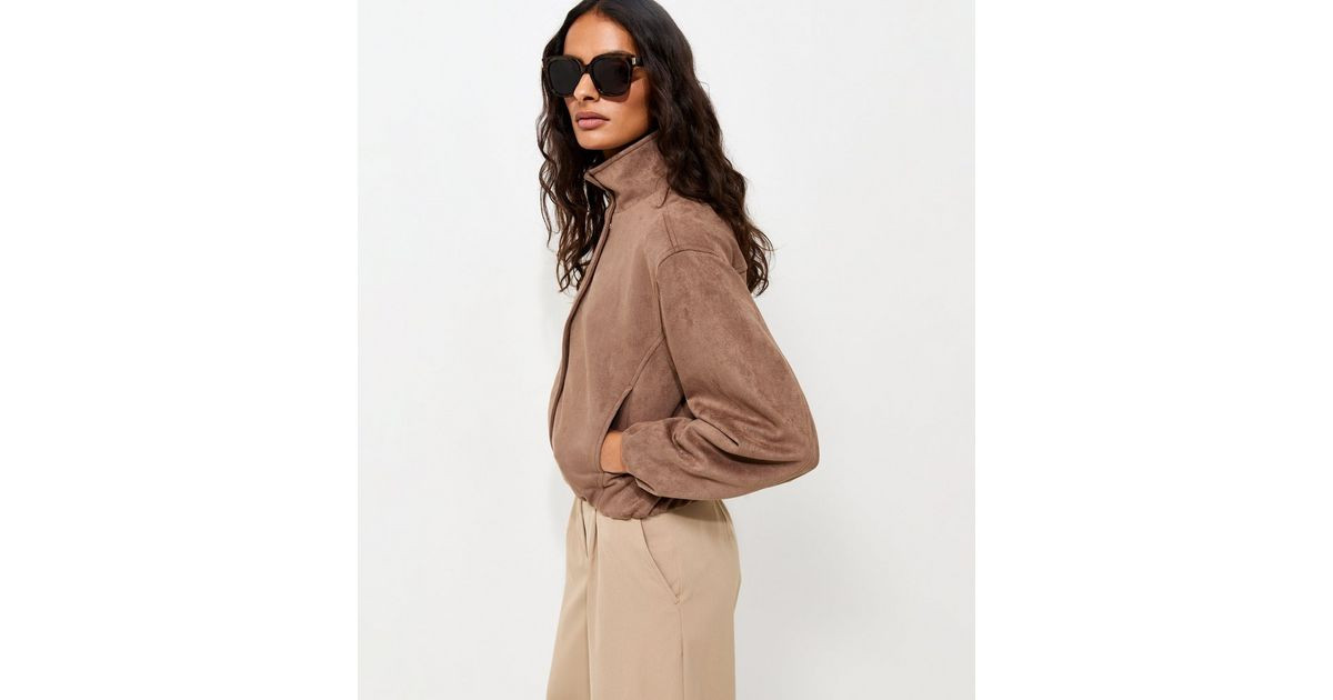 Women's Mink Faux Suede Bubble Hem Jacket New Look | New Look (UK)