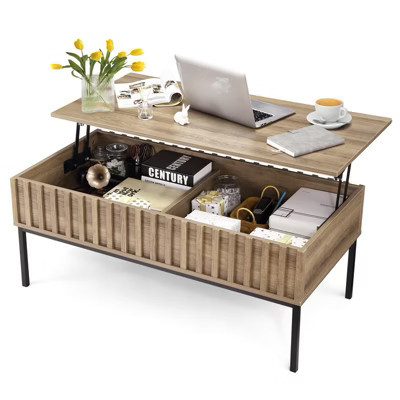Jojoka Lift Top Coffee Table with Storage, Farmhouse Center Table, Hidden Storage Box, Small Side Table for Living Room | Target