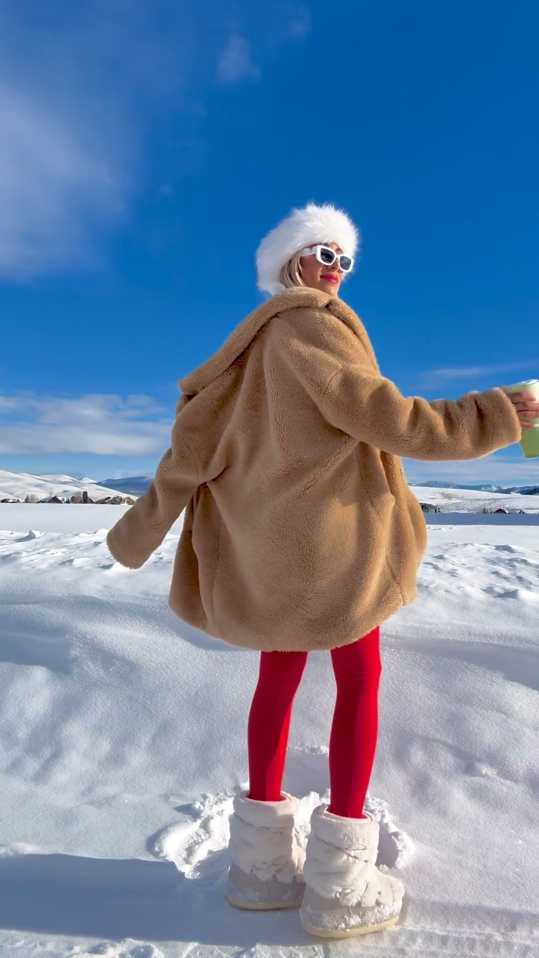 Ski sweater, red ski outfit, red winter look, iconic winter outfits, ski vacation outfit inspo, red leggings, ski in sweater, winter fashion trends, Russian fur hat, faux fur headband, white retro sunglasses, fur boots, Steve Madden winter boots, snow photos, photoshoot in the mountains, winter poses, snow outfit, schild sweater, ski letter sweater, apres ski

#LTKbeauty #LTKVideo #LTKSeasonal