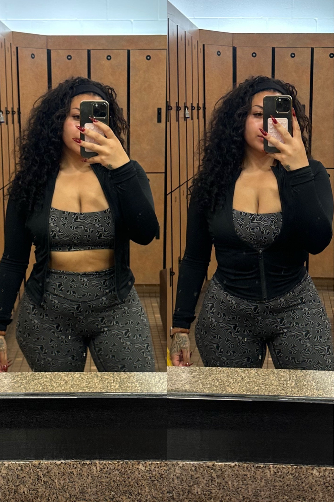 The most waist snatching jacket ! Wearing size medium 🤍

The athletic set is discontinued , it's an old set from 3 years ago.

#LTKActive #LTKMidsize #LTKStyleTip