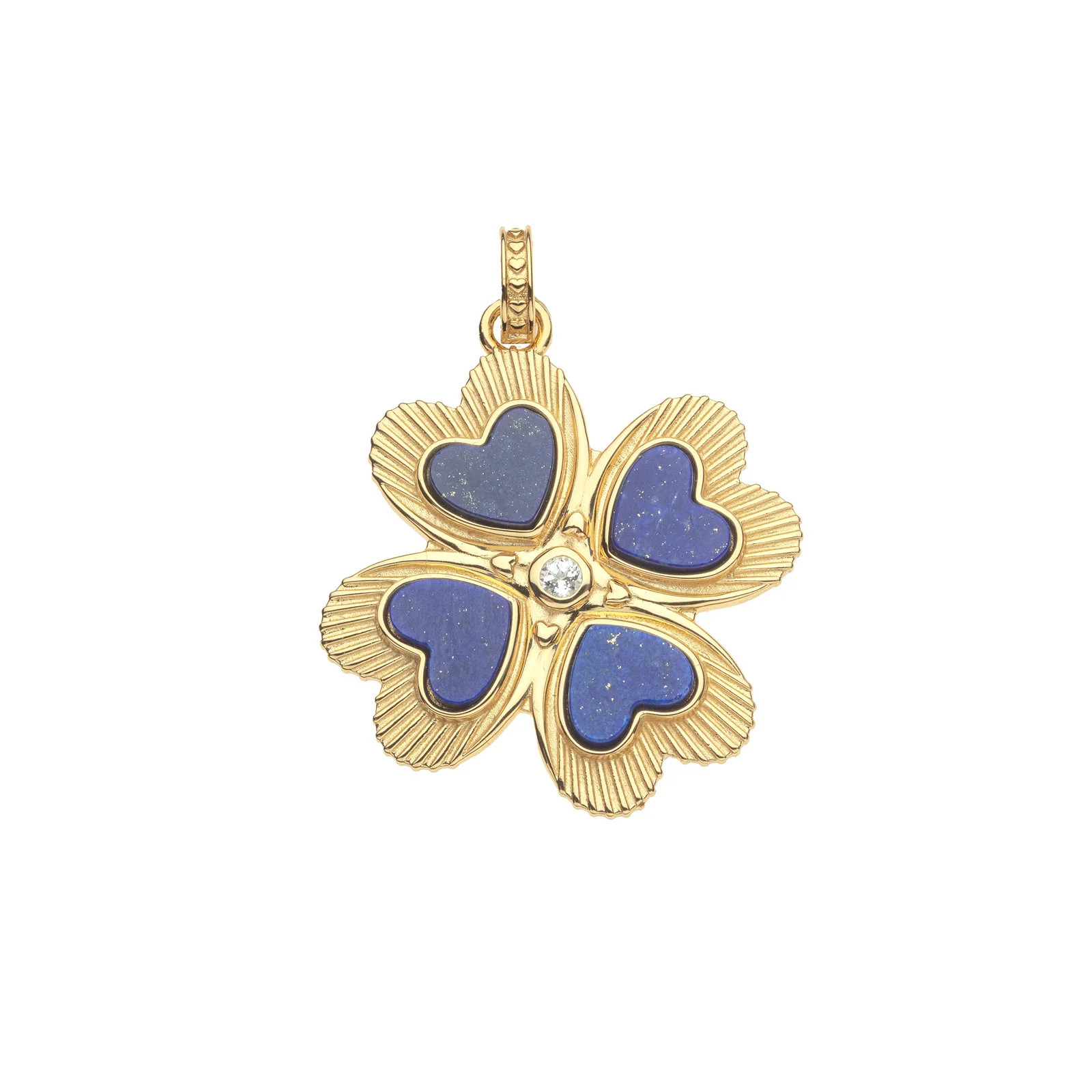 LUCKY in Love Clover Pendant with Lapis SALE | Jane Win