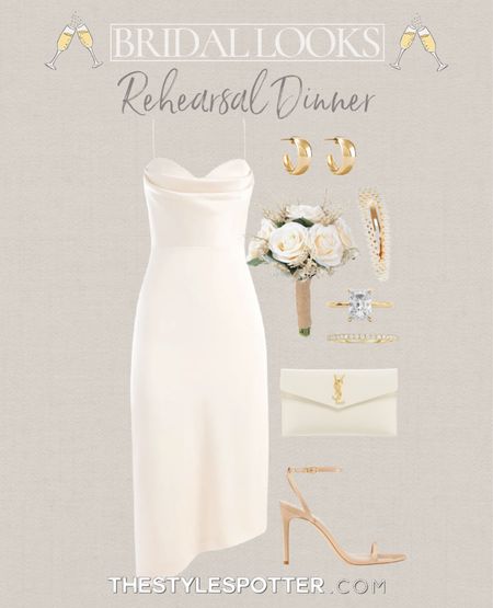 Wedding & Bridal Looks 💍 🥂 
This rehearsal dinner dress from Alice + Olivia is so classy and on sale. Pair with soft nude heels and gold jewelry for a timeless look.
Check out my other bridal looks including engagement picture looks, engagement party looks, bridal shower looks, and rehearsal dinner looks.

#LTKSeasonal #LTKFind #LTKwedding