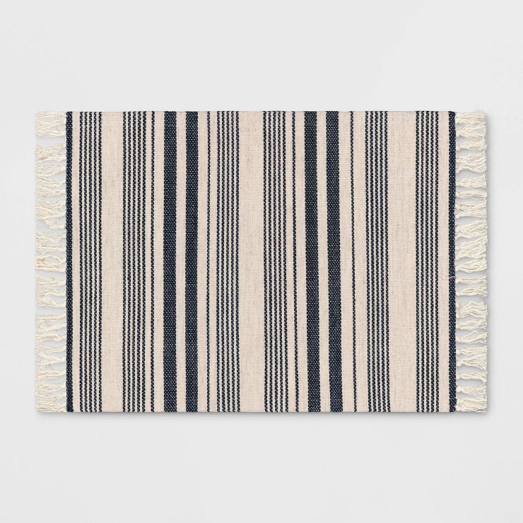 2'x3' Striped Tapestry with Fringes Woven Indoor/Outdoor Rug - Threshold™ | Target