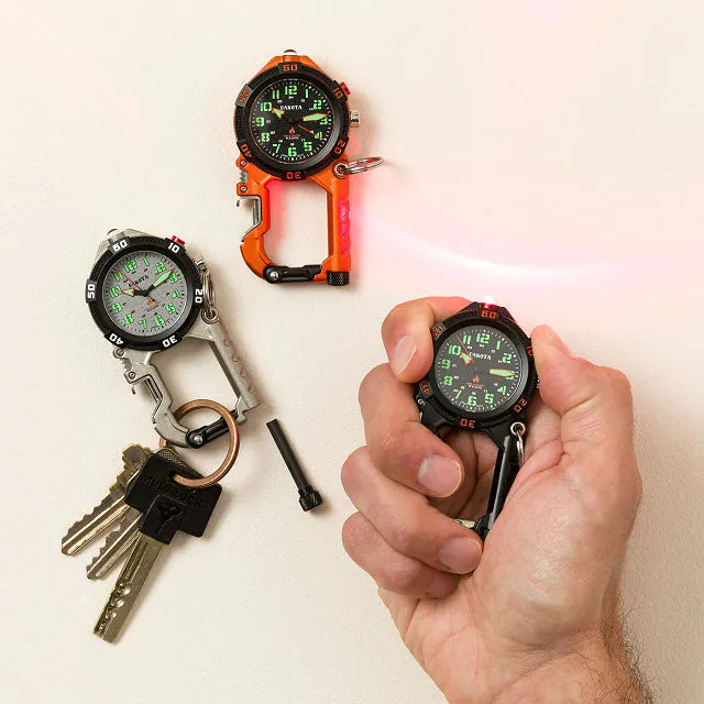 3-in-1 Adventurer's Clip Watch | UncommonGoods