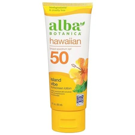 Alba Botanica Sunscreen Lotion SPF 50 Island Vibe 3 Oz | Walmart (US)