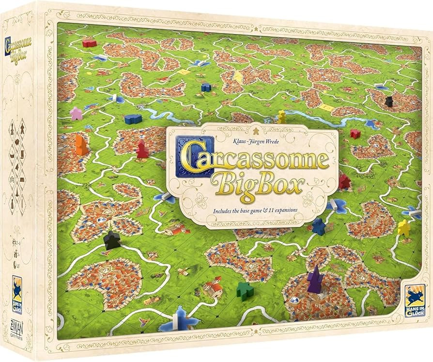 Carcassonne Board Game Big Box (2022 Edition) - Complete Base Game and 11 Expansions for Ultimate... | Amazon (US)