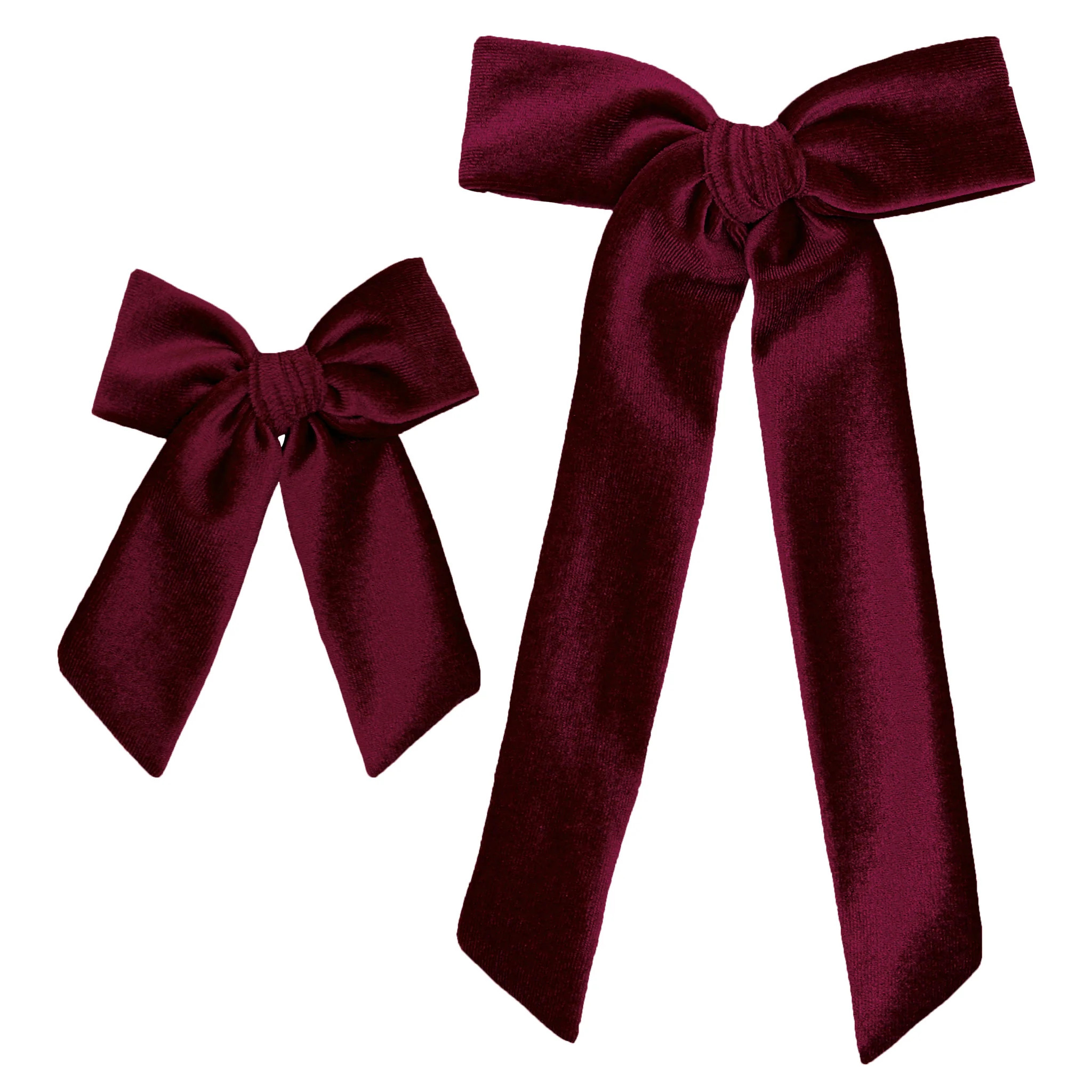 Velvet - Wine Bow Sash Clip | Lou Lou & Company
