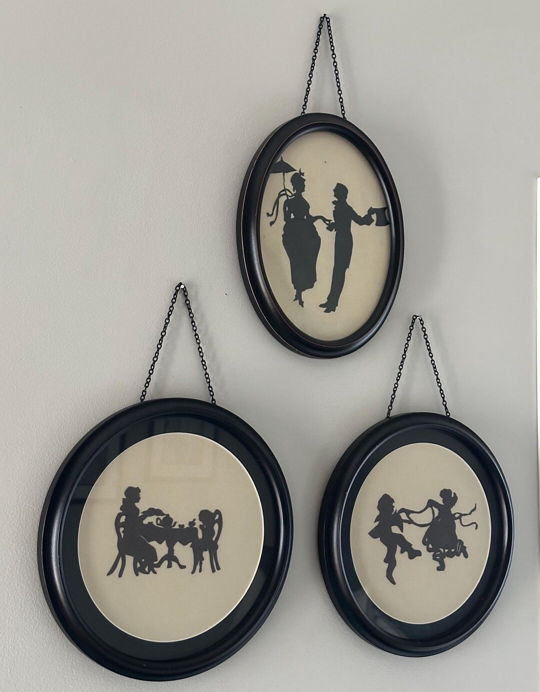 Vintage Silhouette Art Prints in Frames Sold Separately - Etsy | Etsy (US)