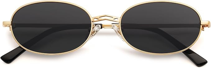 Retro Oval Sunglasses for Women Men Trendy Designer 90s Sun Glasses Classic Shades AP3662 | Amazon (US)
