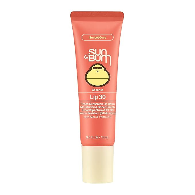 Sun Bum SPF 30 Sunscreen Sunset Cove Tinted Lip Balm - Coconut Flavor Broad Spectrum Moisturizing... | Amazon (US)