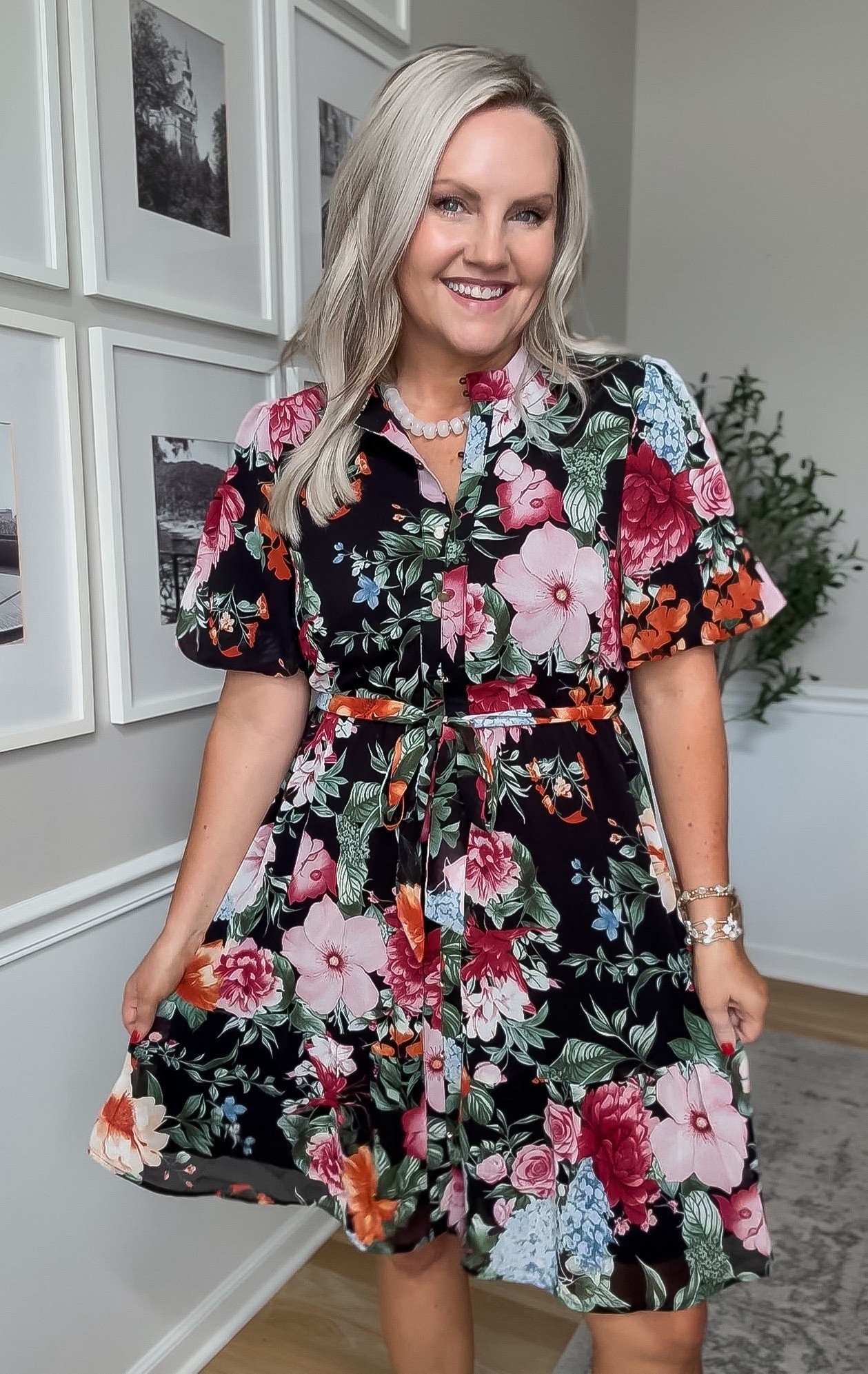 This dress is such a standout. The print is bold but still so wearable, and I love the flattering fit with the tie waist. It’s one of those pieces that instantly makes you feel put together for any event.

floral dress summer dress occasion dress wedding guest dress date night outfit feminine style flattering dress bold print dress summer outfit ideas lovelylifestyling 

#LTKSeasonal #LTKootd #LTKTravel