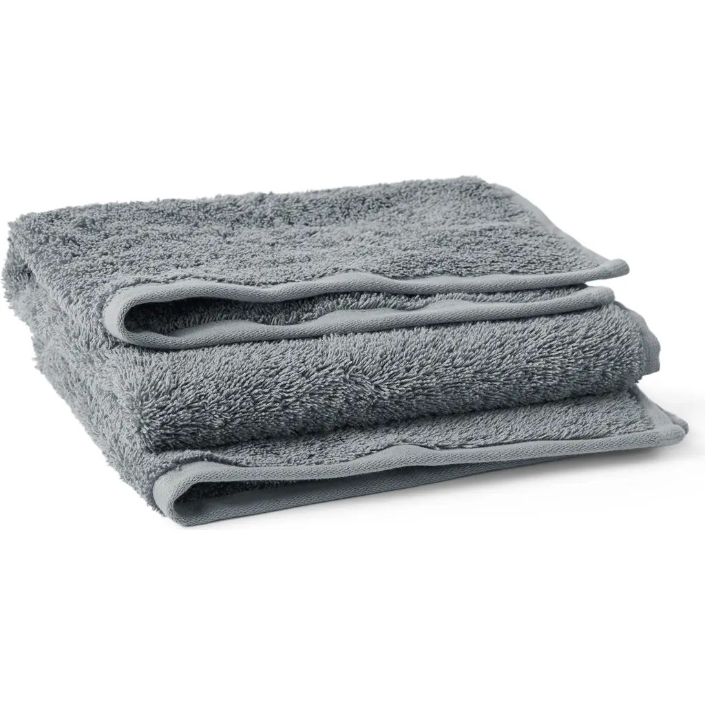 Coyuchi Cloud Loom™ Organic Cotton Bath Towel in Fossil at Nordstrom | Nordstrom