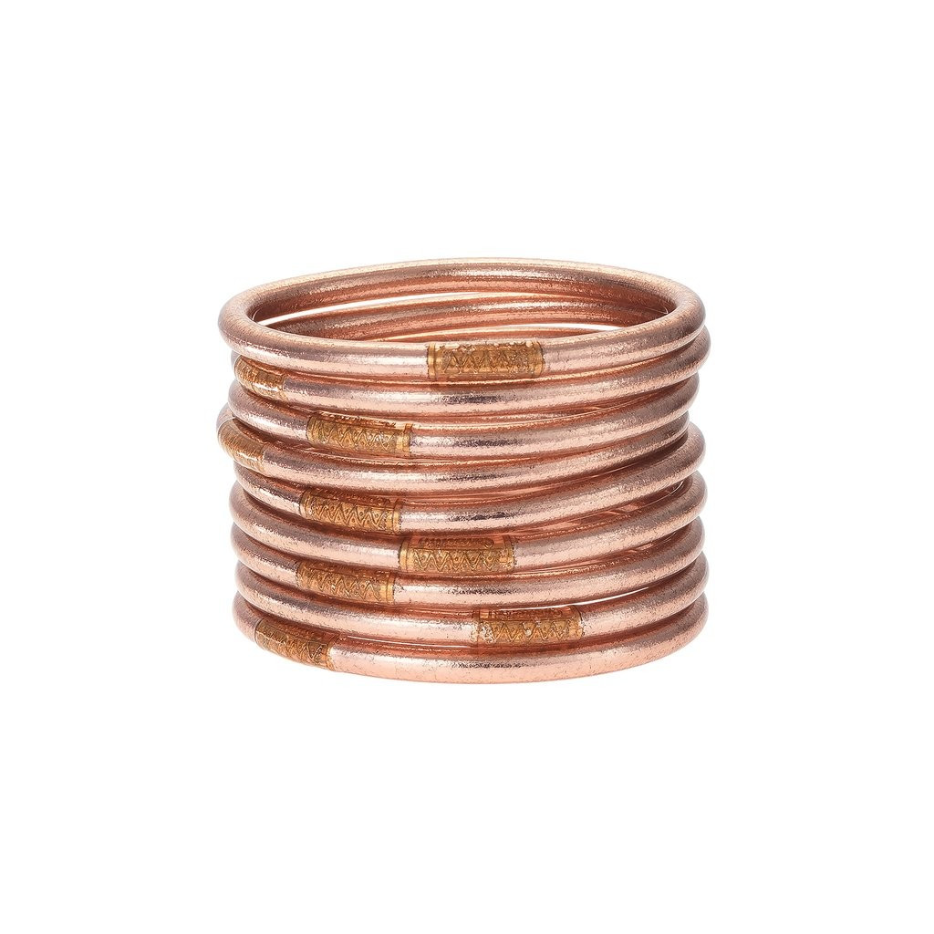 Rose Gold All Weather Bangles™ (AWB™) - Serenity Prayer | BuDhaGirl