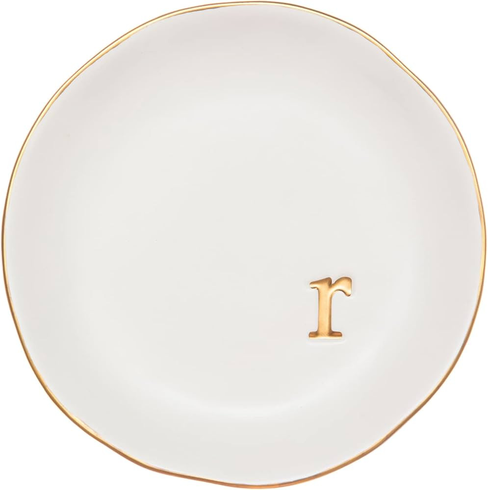 COLLECTIVE HOME - Ceramic Jewelry Tray, Decorative Trinket Dish for Rings Earrings Necklaces Brac... | Amazon (US)