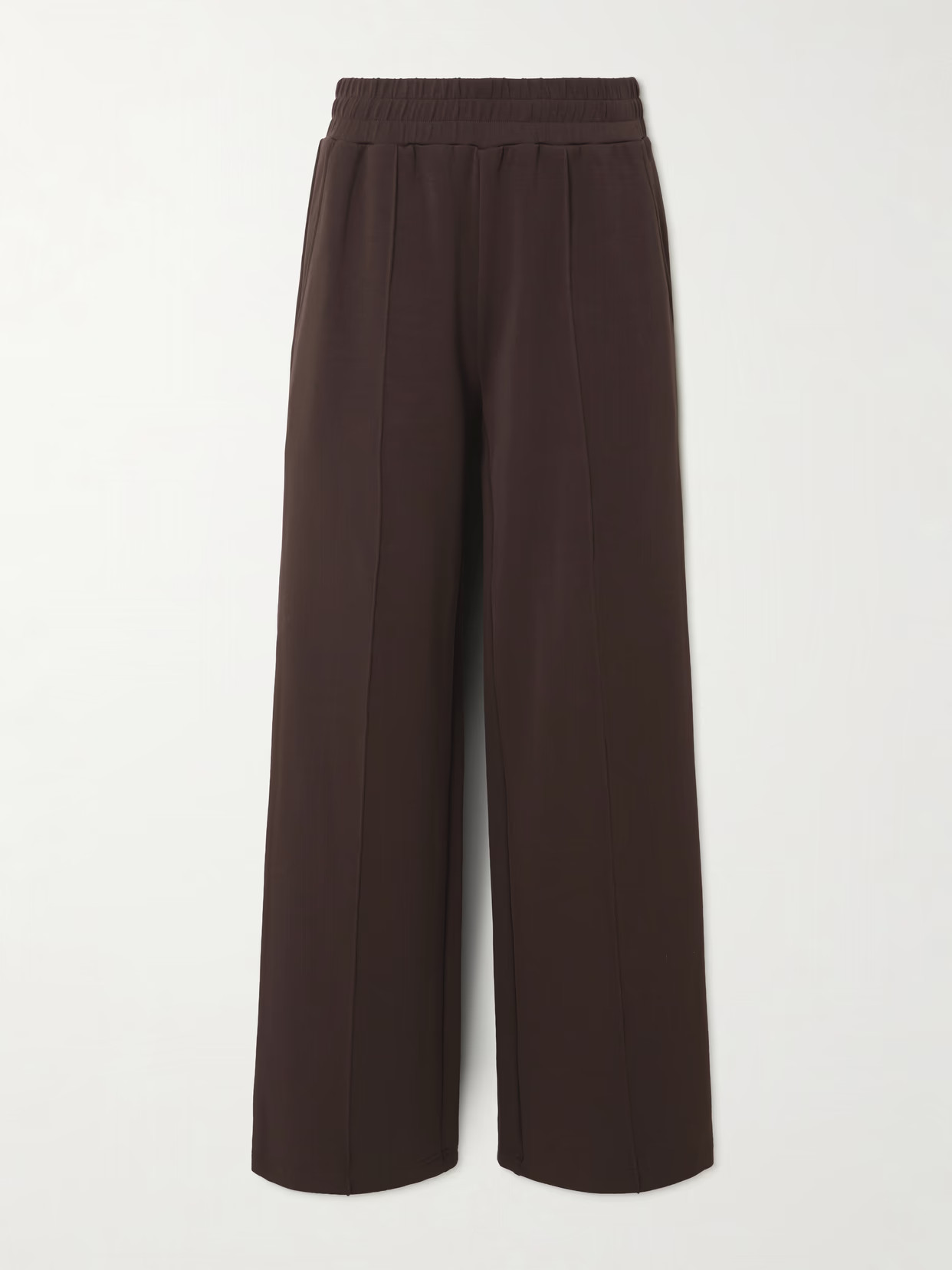 Varley - Doublesoft™ Wide-leg Pants - Brown | NET-A-PORTER (UK & EU)