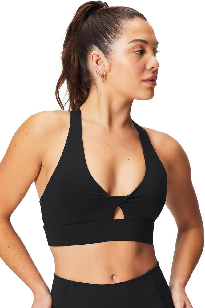 Fabletics Women's Oasis Twist Sports Bra, Workout, Yoga, Athletic, Fitness | Amazon (US)
