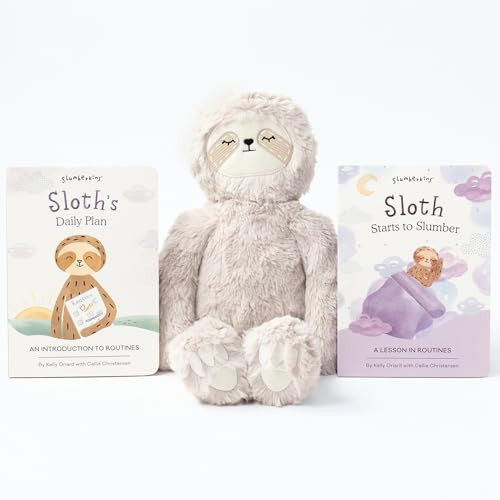 Slumberkins 14" Sloth Kin & 2 Board Books Complete Set Bundle | Promotes Routines, Relaxation & Coping Skills | Social Emotional Learning, Ages 0+ (Sloth Kin Plush + 2 Board Books) | Amazon (US)
