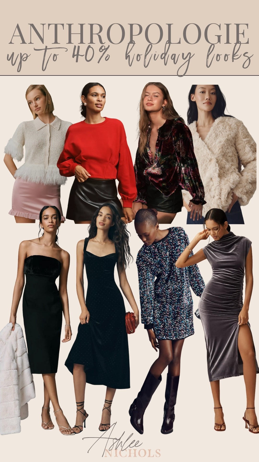 Anthropologie holiday looks up to 40% off!

Christmas party dress, faux fur sweater, sequin dress

#LTKSeasonal #LTKHoliday #LTKSaleAlert