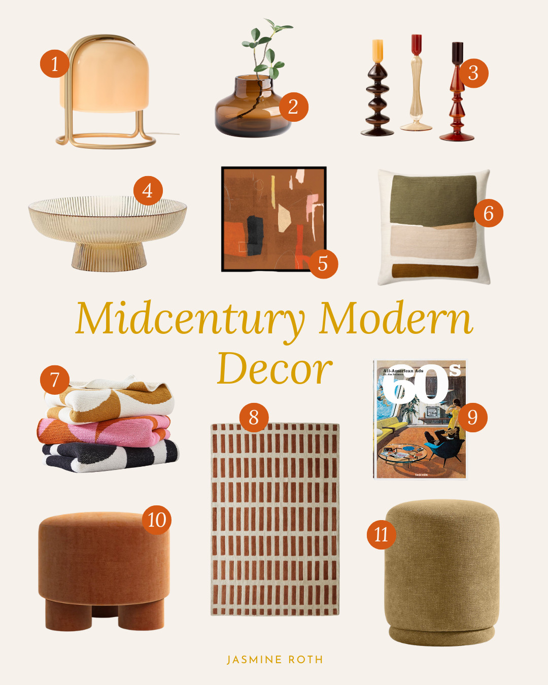 Midcentury Modern Living Room Decor 

 #LTKU #LTKHome #LTKStyleTip
