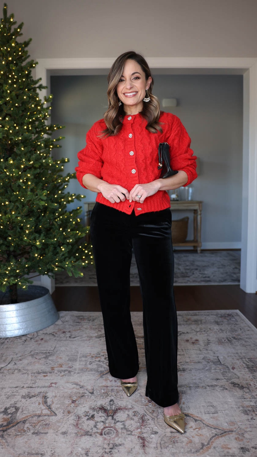 Petite-friendly (and budget-friendly) holiday outfit finds from Walmart. 

Winter white, crystal embellishments, and sweaters you can dress up and down. I’m so impressed with these Walmart finds. 

Red sweater: xs 
Black pants (LOFT): petite 00 


(Holiday outfits, Walmart finds, petite fashion) 


#LTKHoliday #LTKPetite