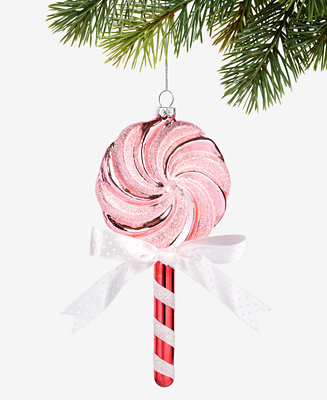 Holiday Lane Sugar Plum Bow-Trim Lollypop Ornament, Macy's Exclusive - Macy's | Macy's