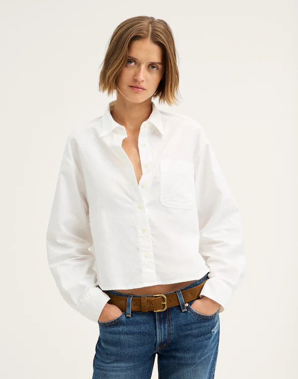 The Cropped Easy Shirt | Madewell