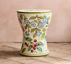 Hand-Painted Botanical Accent Table | GreenRow