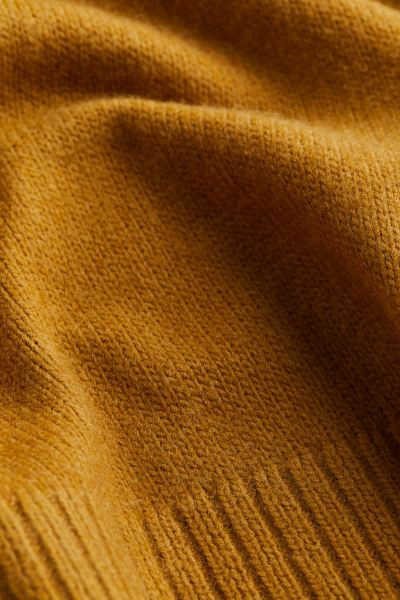 Oversized Turtleneck Sweater - Mustard yellow - Ladies | H&M US | H&M (US + CA)
